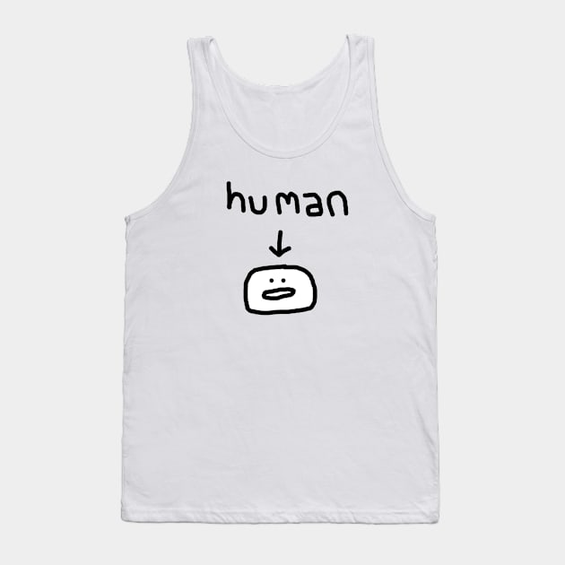 human Tank Top by EHBURGART